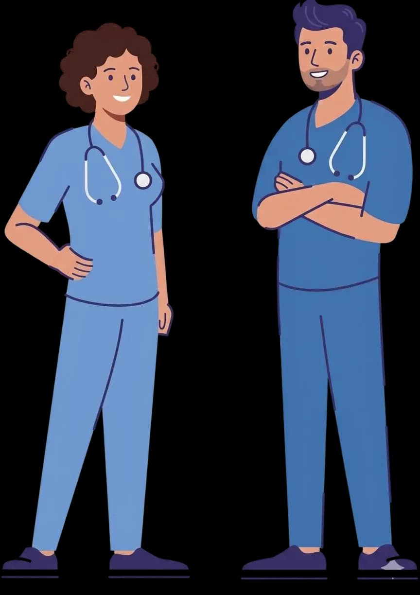 Medical Students Illustration